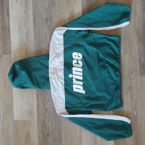 NWT Prince Pickleball Women's Cropped Hooded Full Zip Windbreaker Jacket Size L
